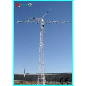 CE прямого привода низкой скорости низкий начальный крутящий момент постоянного магнита генератор 50kw горизонтальной оси ветровой турбины
